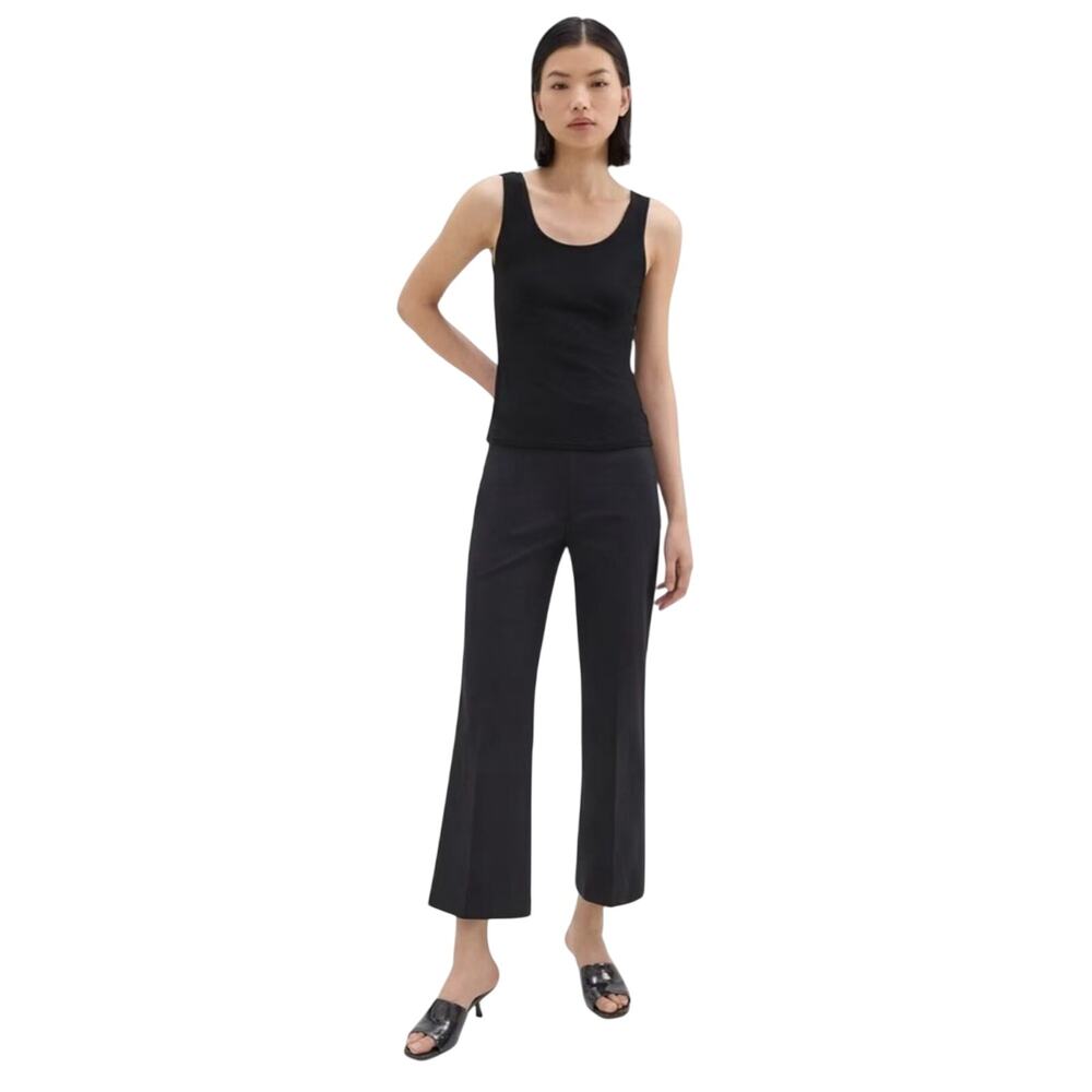 THEORY Cropped Kick Pant Black XL NWT*